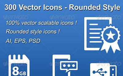 Free 300 Vector Icons Rounded Style